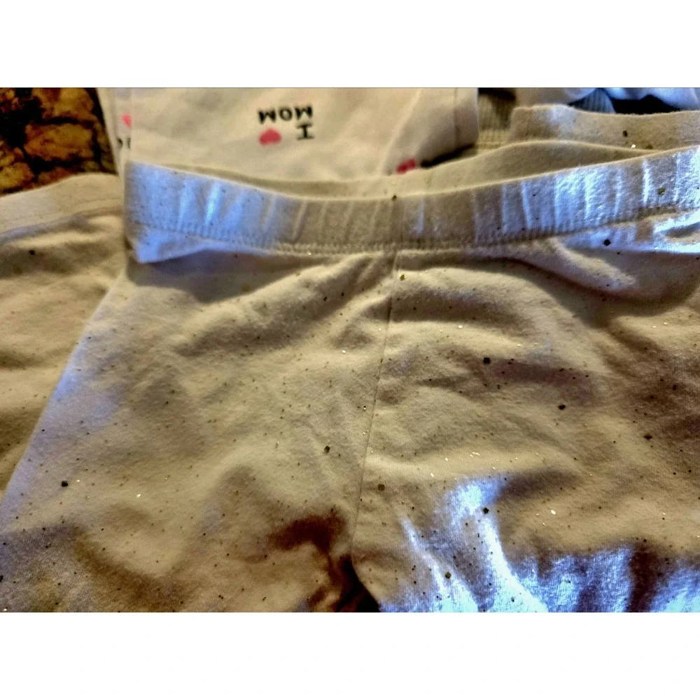 Lot of (4)Carter's Baby Girls Leggings Pants 6M.